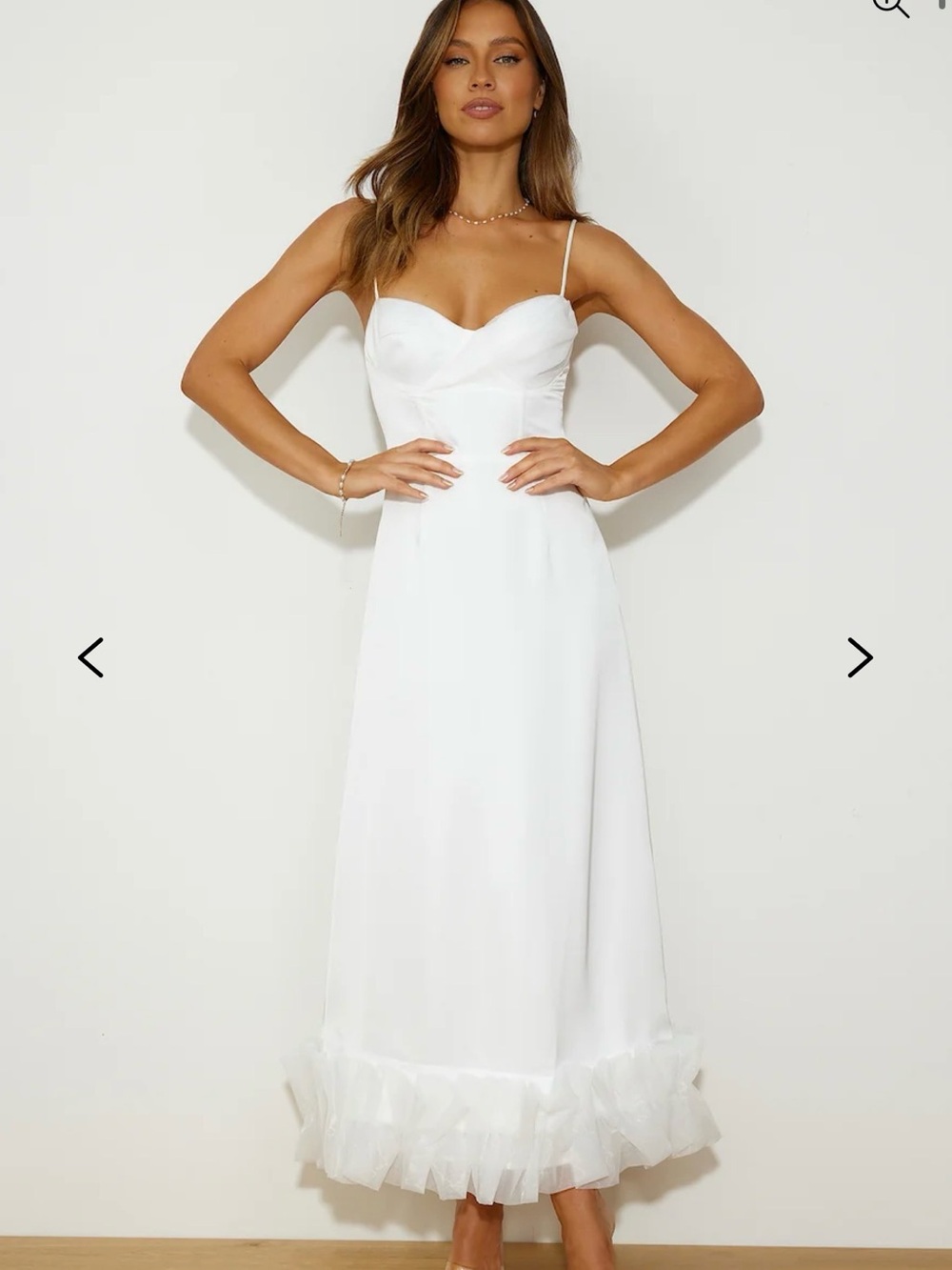 Angel Biba Buona Sera Hem Midi Dress